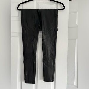 Spanx Faux-Leather Leggings Black - Medium